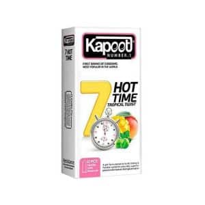 کاندوم کاپوت مدل 7 Hot Time بسته 12 عددی