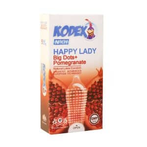 کاندوم کدکس مدل Happy Lady بسته 10 عددی